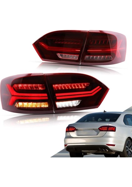 2011 - 2014 Volkswagen Jetta Uyumlu Audi Görünüm LED Stop Takımı