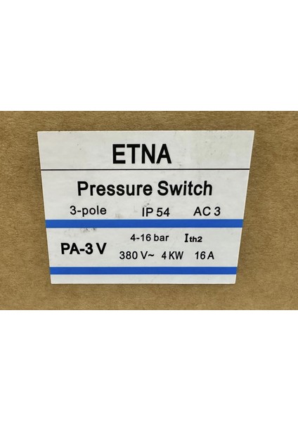4-16 Bar Trifaze Basınç Şalteri - 1 Koli - 20 Adet