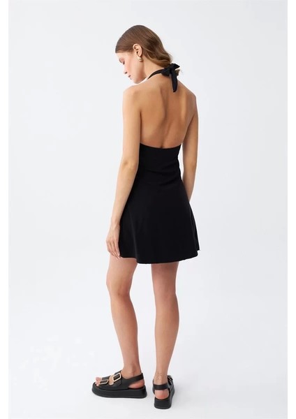 Moda Kadın Fiyonklu Siyah Elbise Mayo indirimleri