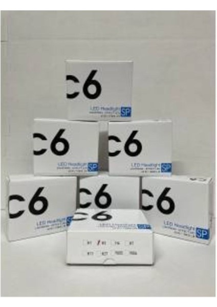 H11 Uyumlu LED Xenon C6 LED Şimşek Etkili 2 Adet