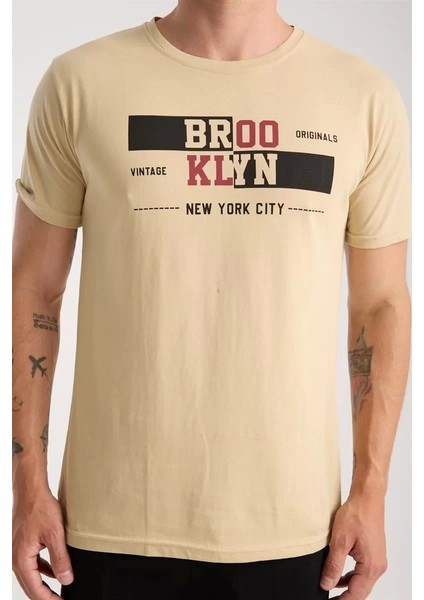 Moda Erkek Ten Rengi Kısa Kol Pijama Takımı