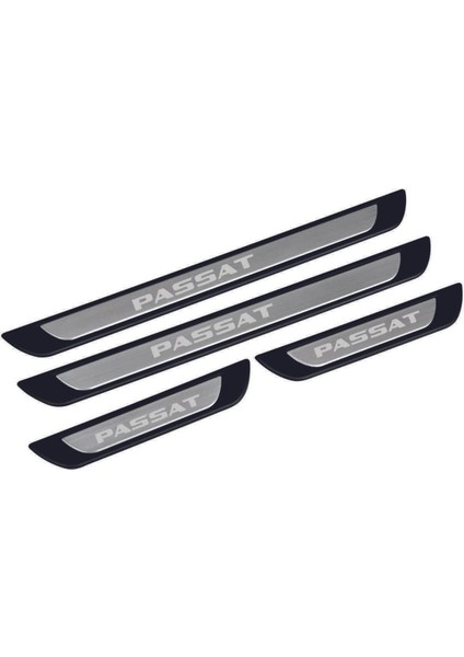 Volkswagen Passat B8 2015-2019 Modeller Old Krom Kapı Eşiği 4 Parça Yazılı modelleri