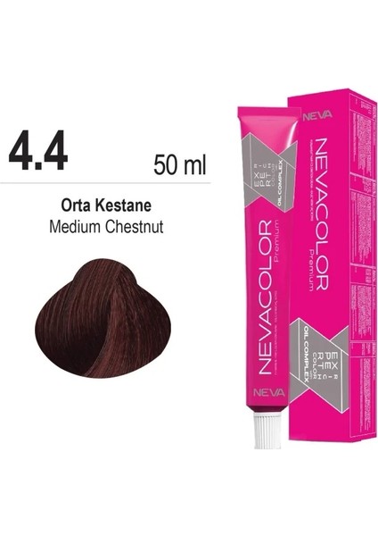 color Saç Boyası 4.4 Orta Kestane