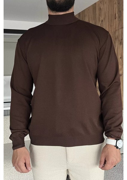 Erkek Dik Yaka Basic Triko Kazak P-00018337 modelleri