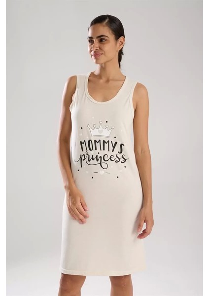 Moda Kadın Kalın Askılı Penye Gecelik Ekru fiyatları