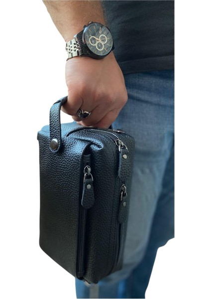 Ettero Siyah %100 Hakiki Deri El Çantası indirimleri