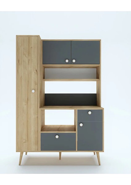 Colombia Kahve Köşesi – Çok Amaçlı Mutfak Dolabı | Airfryer Organizeri & Raflı Depolama Ünitesi fırsatları