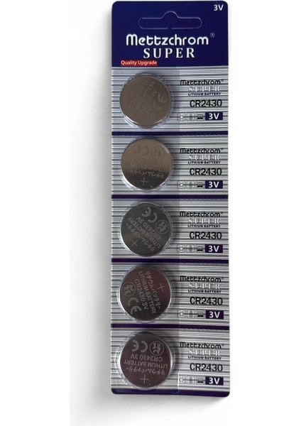 CR2430-C5 3V Lityum Düğme Pil 5'li Paket
