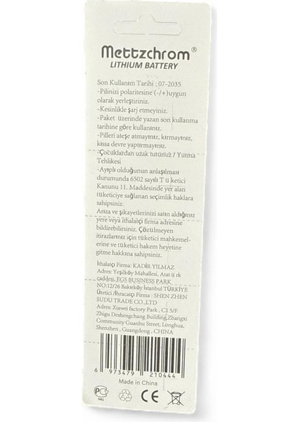 CR2430 3V Lityum Düğme Pil 10'lu Paket fırsatları