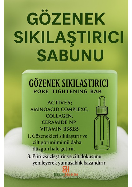 Skinology 6’lı Doğal Cilt Bakım Sabunu Seti | , Leke, Gözenek, Aydınlatıcı