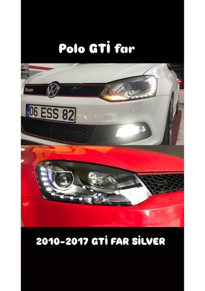 Polo LED Far Polo Gti Far Polo 2010-2017 Uyumlu Silver