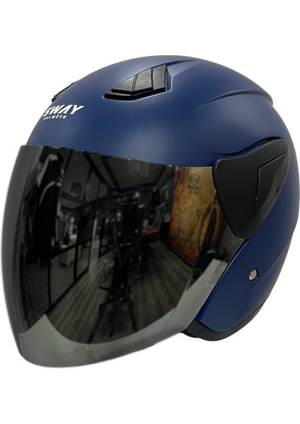 Sw 733 Mat Mavi Yarım Kask fiyatları