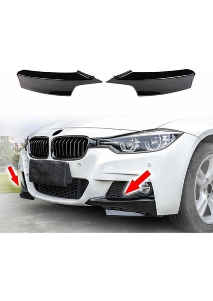 Bmw F30 M Tech Ön Tampon Flapı Sağ Sol Parlak Siyah