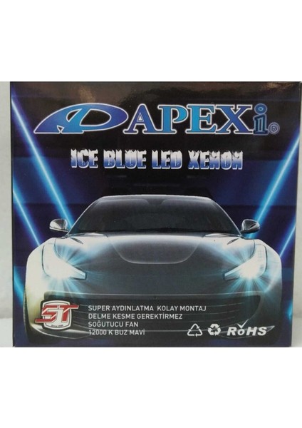 H4 Buz Mavi Xenon Şimşek Etkili Champion Series LED