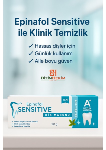 Anti-Tartar Hassas Diş Macunu 90G x 2 Adet (Toplam 180G) modelleri