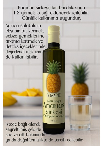 La Graıne Ananas Sirkesi 500 ml fiyatları