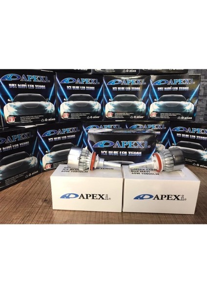 H3 Buz Mavi LED Xenon-Şimşek ETKILI-10800 Lm 12000K- Yüksek Aydınlatma