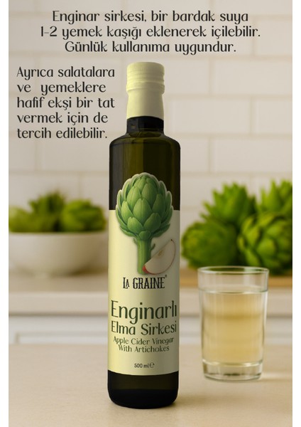 La Graıne Enginarlı Elma Sirkesi 500 ml fiyatları
