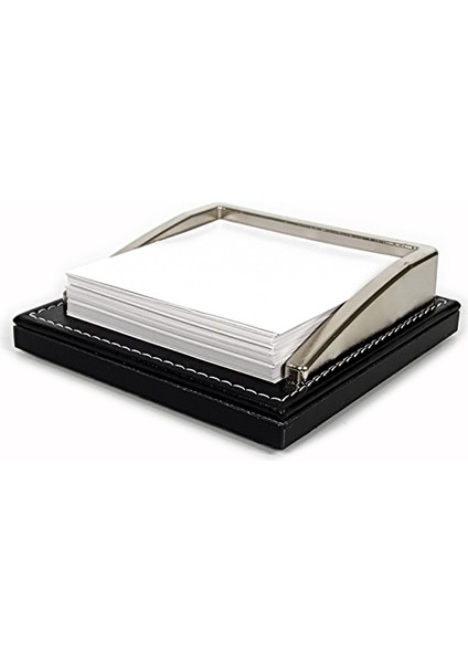 PR4262 Lüks Ofis Masaüstü Notluk Krom Detaylı Ahşap-Deri Tabanlı indirimleri