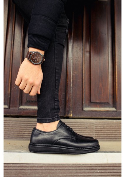 Solederva - Dst Classica Pelle Di Cuoio Erkek Ayakkabı Sıyah - MN003 indirimleri