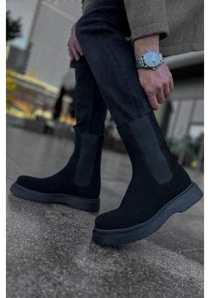 Solederva - Srt Alaska Süet Erkek Bot Sıyah - MN223 fiyatları