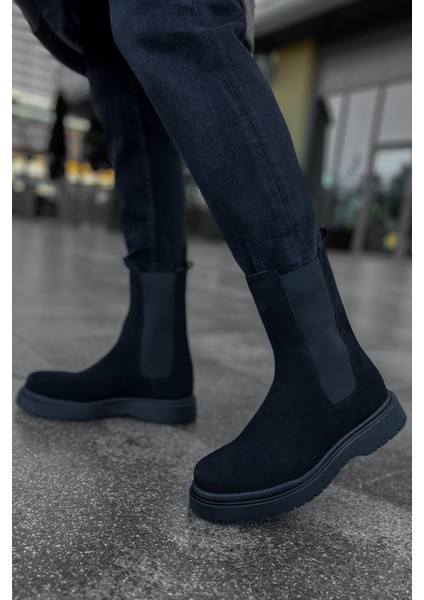 Solederva - Srt Alaska Süet Erkek Bot Sıyah - MN223 modelleri