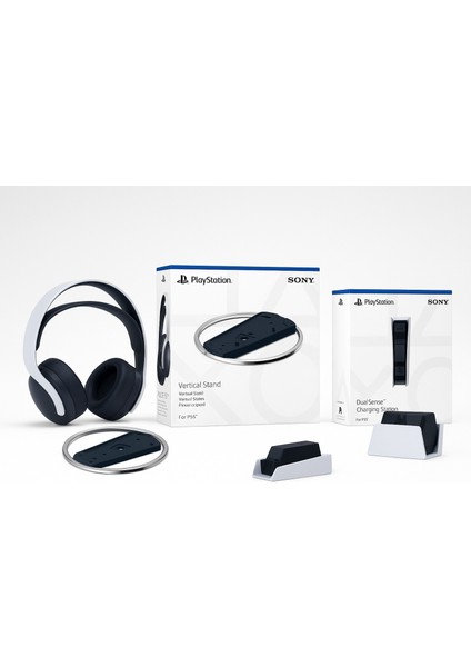Playstation 5 Pulse 3D Wireless Kablosuz Kulaklık + Ps5 Vertical Dikey Stand + Playstation 5 Ps5 Dualsense Şarj Istasyonu fiyatları