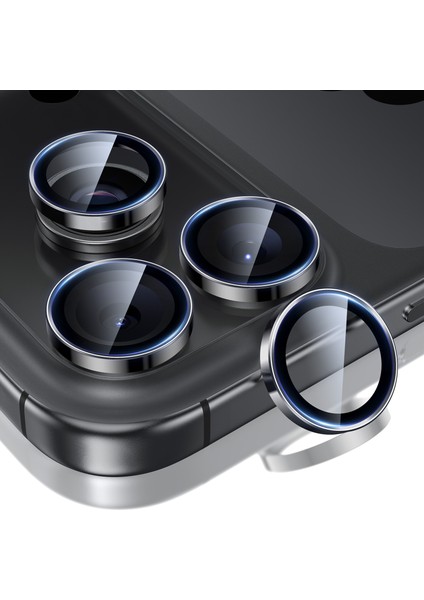 iPhone 17/16/15/14 Pro & Pro Max Kamera Lens Koruyucu Siyah fiyatları