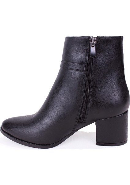 DZA07-928905 Siyah Klasik Topuklu Kadın Bot modelleri