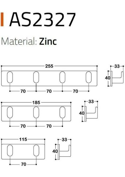 2327 Yapışkanlı Askı Nikel Saten / Inox Renk 115MM (AS2327 0115 Nb-Nbm) fırsatları