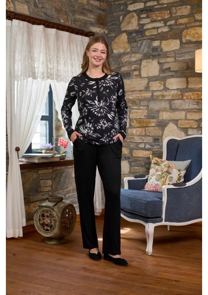 Kadın Uzun Kollu Pijama Takımı 26231