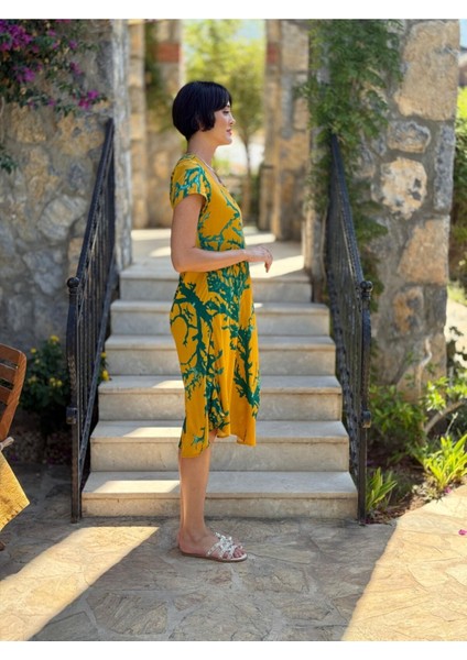FT179005 Viskon Fethiye Elbise
