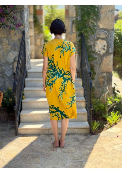 FT179005 Viskon Fethiye Elbise