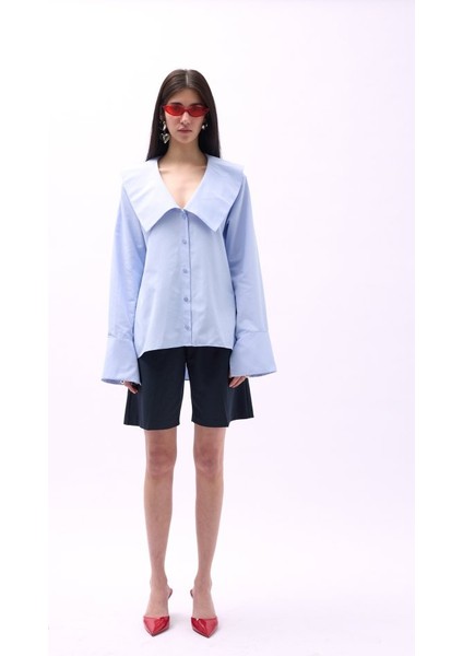 Geniş Yaka Volan Kol Gömlek fiyatları