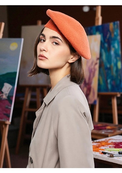 Füme Bayan Mevsimlik Yüksek Kalite Ressam Bere Çok Renkli Çeşit Modeller