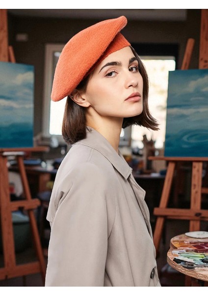 Füme Bayan Mevsimlik Yüksek Kalite Ressam Bere Çok Renkli Çeşit Modeller modelleri