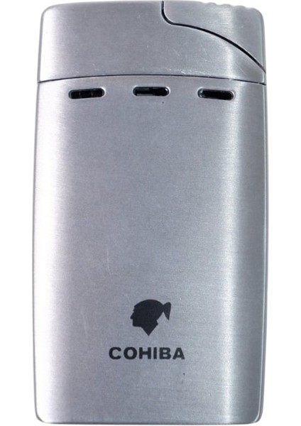 Çift Torch Pürmüz Gümüş Puro Çakmağı