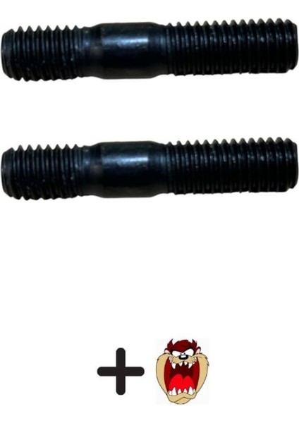 Cg Motosiklet 8 mm Egzoz Saplaması 2 Adet+Hdiye Tzmnya Sticker