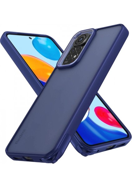Xiaomi Redmi Note 11 Kılıf Elegant Kapak - Lacivert