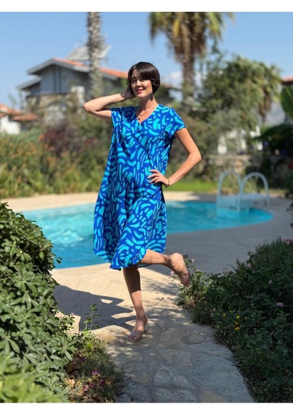 FT179089 Viskon Fethiye Elbise
