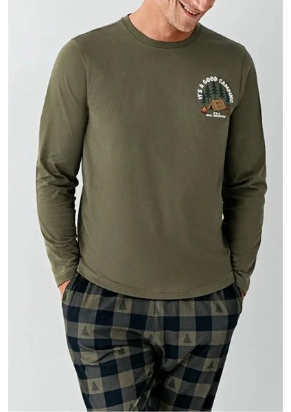 Uzun Kol Ekoseli Erkek Pijama Takım 3500 fiyatları