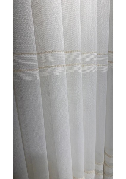 Nivemeshome Haven 3023 Gold Detaylı 1/3 Sık Pileli Tül Perde Apm fiyatları