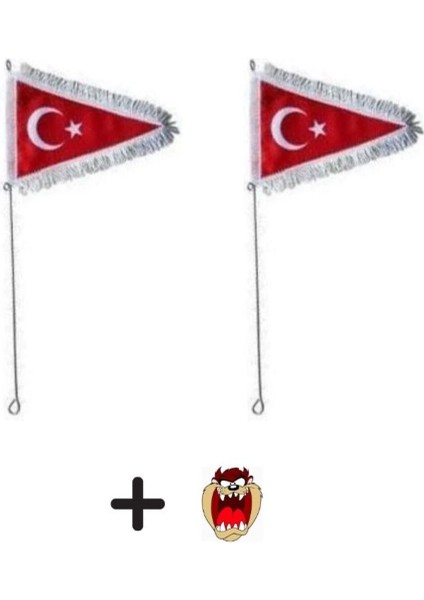 Bisiklet Bayrağı 2 Adet + Hdiye Tzmnya Sticker