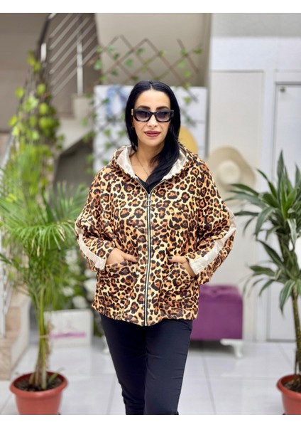 NC14241 Italyan Leopar Kadife Ceket Camel fiyatları