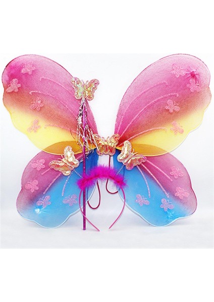 Kelebek kanat seti makaron renkler taç-kanat asa s fiyatları