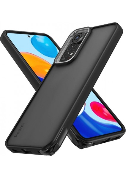 Xiaomi Redmi Note 11 Kılıf Elegant Kapak - Siyah