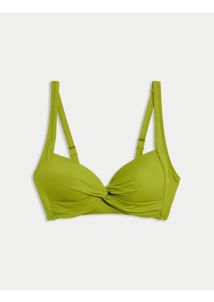 Düğüm Detaylı Destekli Bikini Üstü