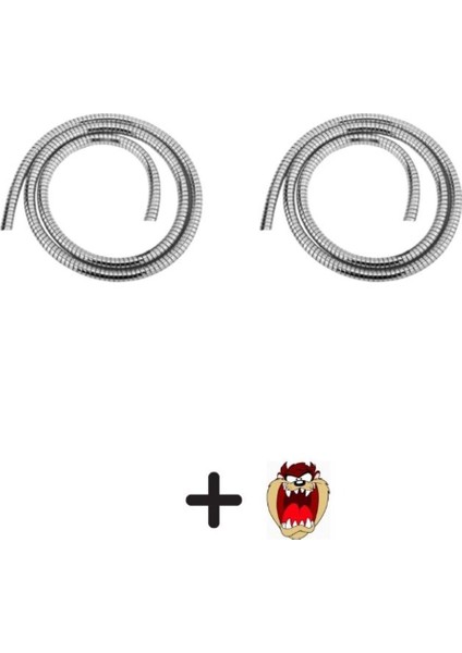 Cg Dış Tel Kaplaması Nikel Tel Kılıf (Debriyaj Fren Km Teli Uyumlu 2 Adet 145+145 Cm)+Tzmnya Stcker