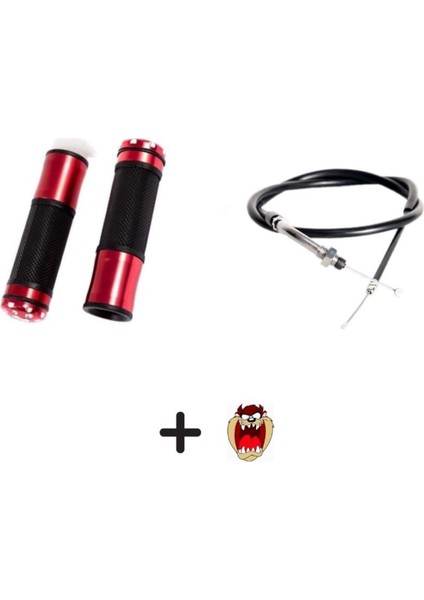 Cg Çita Kırmızı Elcik Takımı + Gaz Teli Seti + Tzmnya Sticker