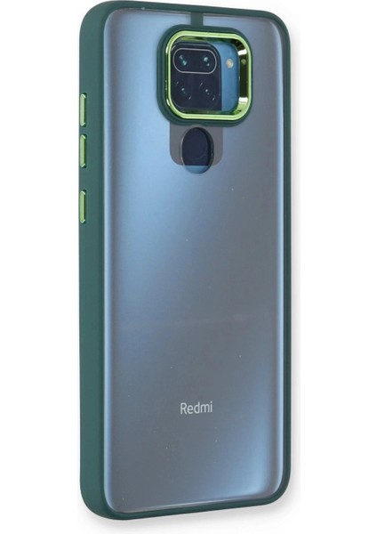 Xiaomi Redmi Note 9 Kılıf Dora Kapak - Haki Yeşil